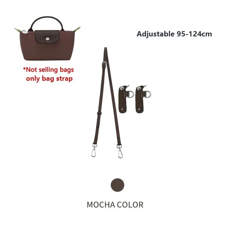 sac à bandoulière en cuir de vache, sangle d'épaule adaptée au remplacement longchamp terra mini sans poinçonnage, accessoires de modification