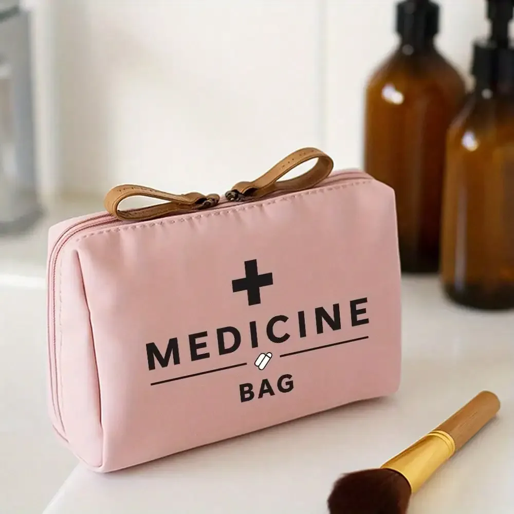 trousse médicale de premiers secours portable, voyage camping en plein air, sac de rangement de médicaments d'urgence, mini pochette edc de voyage, étui à pilules organisateur