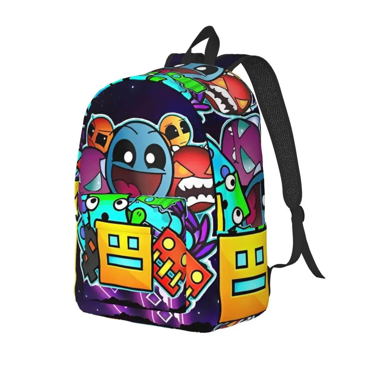 géométrie cube gaming dash sac à dos pour hommes femmes adolescent lycée affaires sac à dos ordinateur portable toile sacs sport