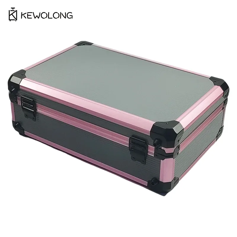 étui professionnel robuste pour appareil photo en alliage d'aluminium, mallette à outils antichoc avec verrouillage par mot de passe pour le stockage et le transport d'équipement
