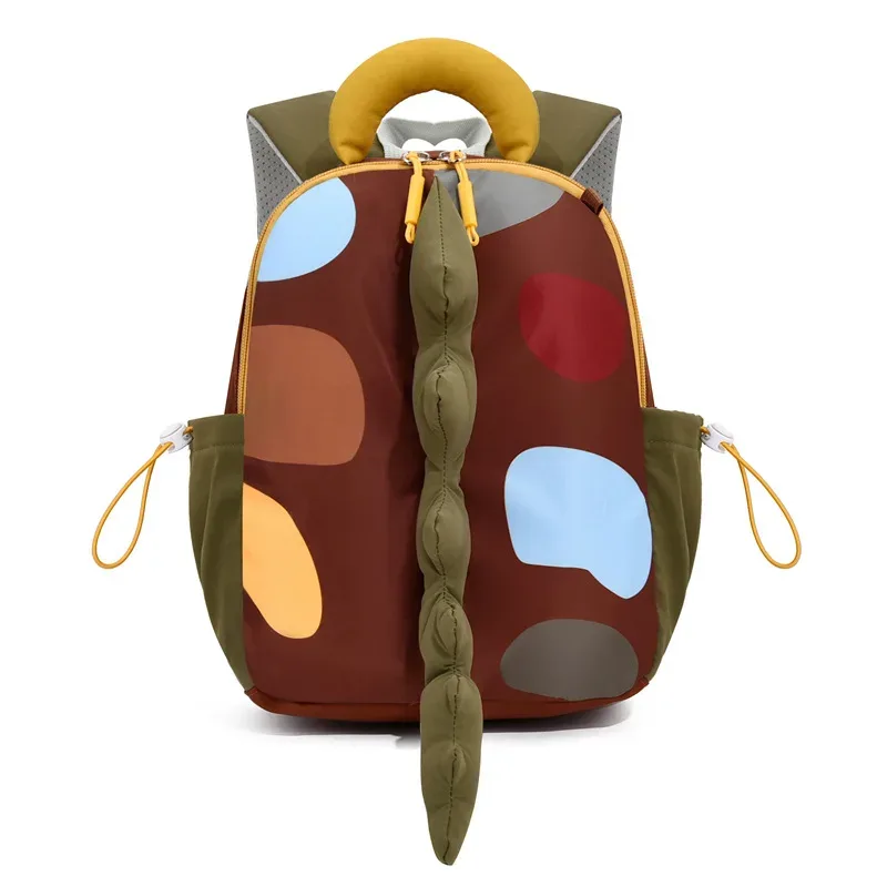 sac à dos pour tout-petits en forme de dinosaure, mignon, en peluche douce, sac pour enfants, design 3d avec queue à pointes, léger, cadeau pour la maternelle et la garderie.