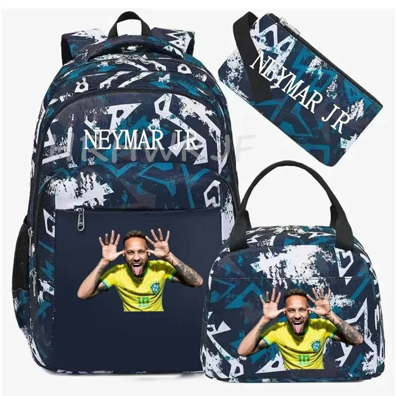 sac à dos de football camouflage neymar, sac à dos de sport pour femmes et hommes, capacité multi-poches, sacs d'école, sacs de voyage décontractés, mochila 3 pièces