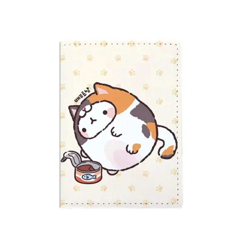 nouveau porte-passeport de dessin animé chat doux, en cuir pu de super qualité pour femmes et hommes, housse de passeport, porte-cartes d'identité