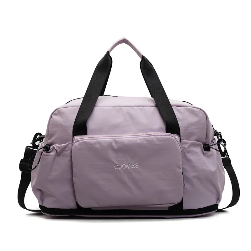 sac de voyage pliable à grande capacité pour les courts séjours, bagage d'affaires, sac de rangement à bandoulière, sac de sport en tissu oxford