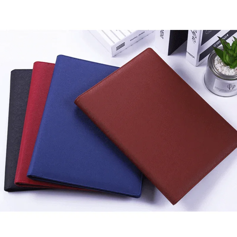 portefeuille personnalisé gratuit, porte-documents a4, bloc-notes en papier, sac à documents d'affaires portable, porte-carte d'identité à la mode, nouveau style, 30 feuilles
