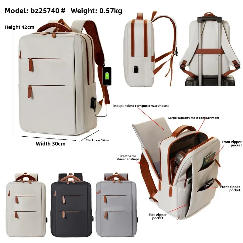 sac à dos professionnel grande capacité, multifonctionnel, pour voyage, loisirs, ordinateur portable et rangement extérieur