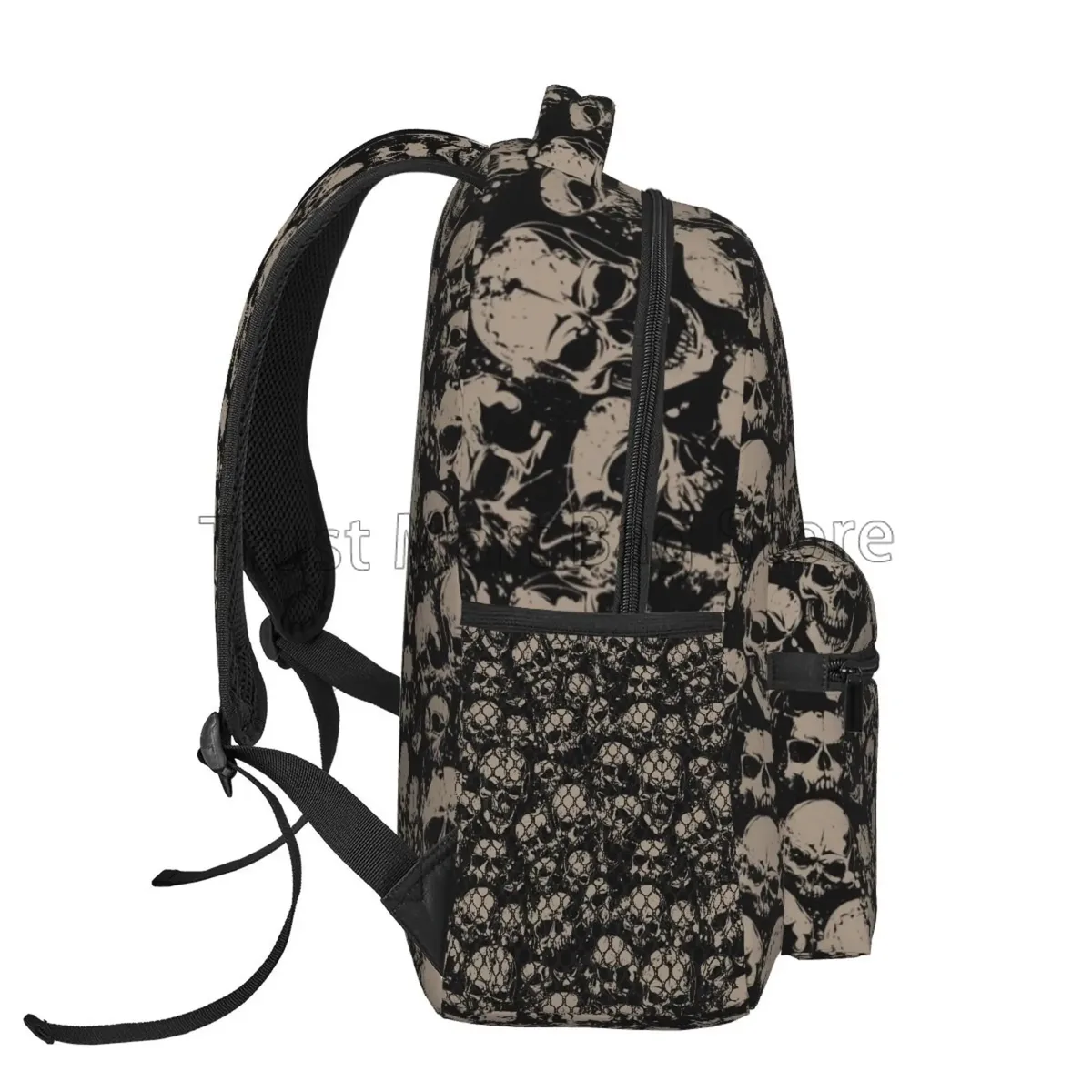 sac à dos crâne rétro effrayant pour femmes et hommes, sac de voyage décontracté, sac à livres d'université, pochette d'ordinateur, sac à bandoulière de travail et d'affaires
