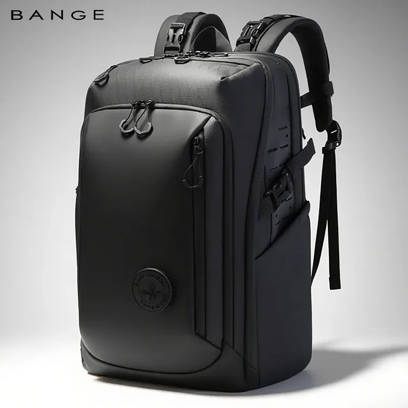 BANGE affaires sacs à dos ordinateur portable 15.6 pouces multifonctionnel étanche grande capacité travail quotidien mâle sac à dos sac d'école Mochila