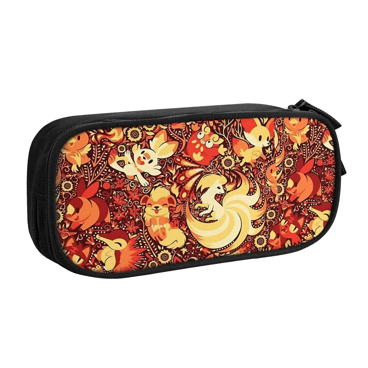 sacs personnalisés pokemon eevee eeveelution de grande capacité pour enfants, trousse à crayons d'école pour garçons et filles