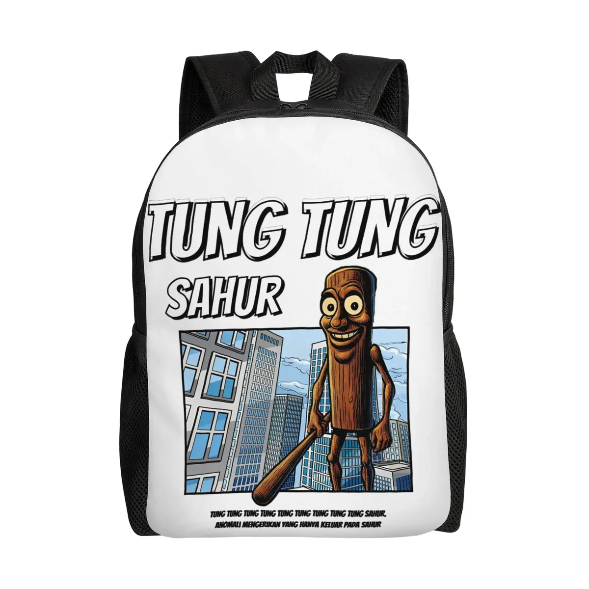 sac à dos tendance et durable pour étudiants et professionnels, motif meme 'strawberry elephant italian brainrot', amusant, pour hommes et femmes, sac à bandoulière pour ordinateur portable