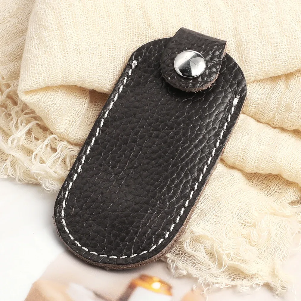 pochette de protection en cuir de vachette véritable pour clé usb, étui de rangement pour clé usb, porte-clés, accessoires