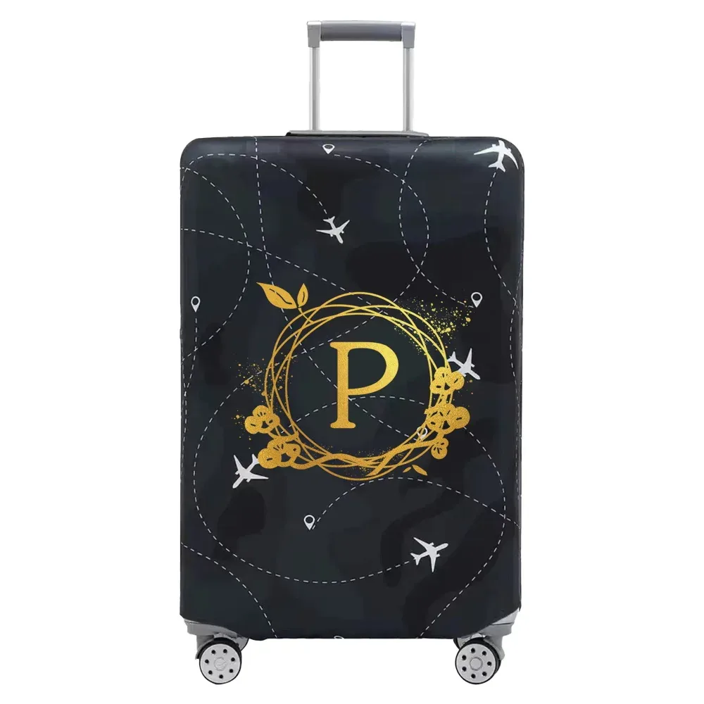 housse de protection pour bagages élastiques épais, série couronne imprimée pour valises de 18 à 32 pouces, accessoires de voyage