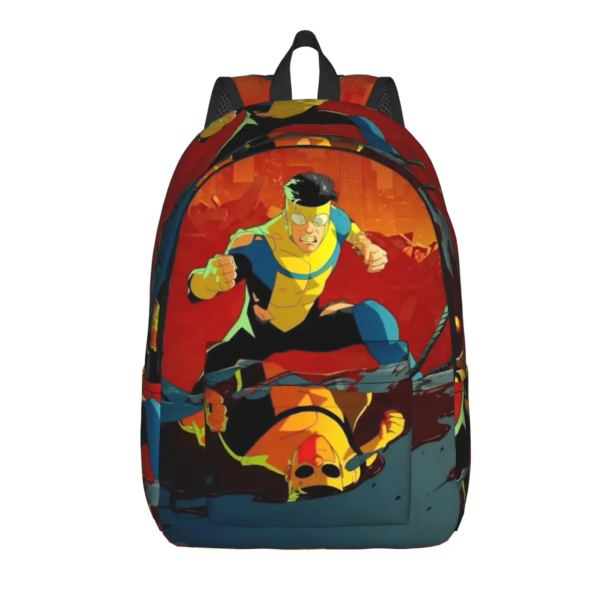 sac à dos invincibles comic pour hommes et femmes, sac à bandoulière pour ordinateur portable, durable, à la mode, pour lycée, randonnée, voyage