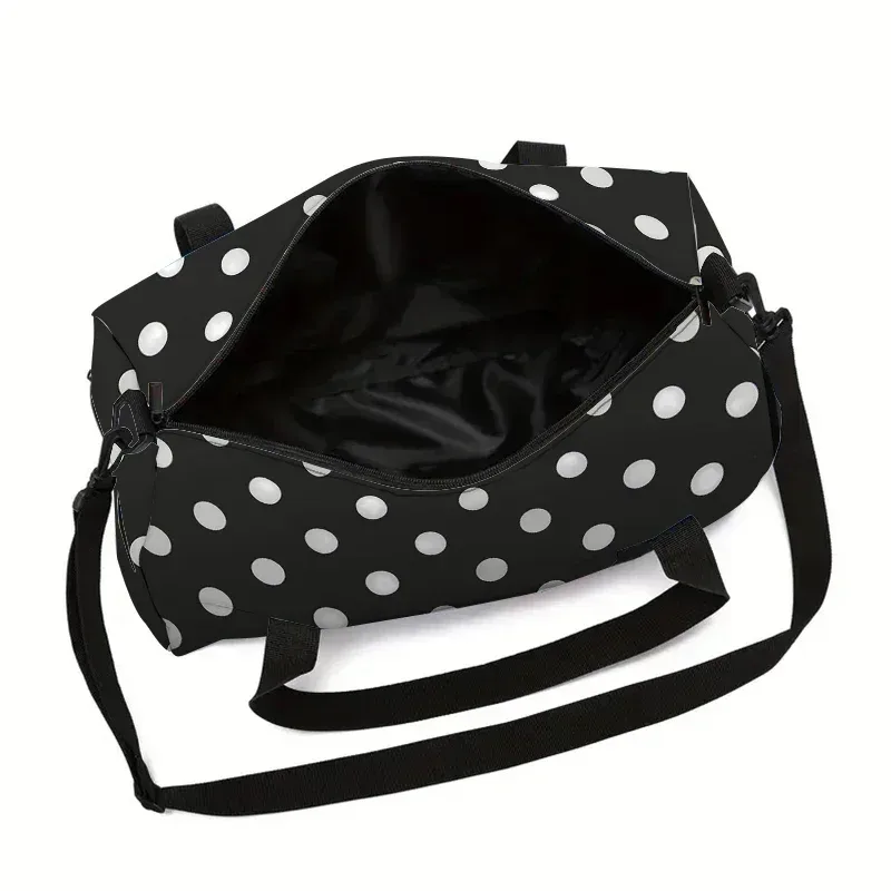 sac de voyage grande capacité blanc et noir pour garçons et filles, meilleurs cadeaux, sacs de voyage plats 2d à motif de dessin animé pour enfants