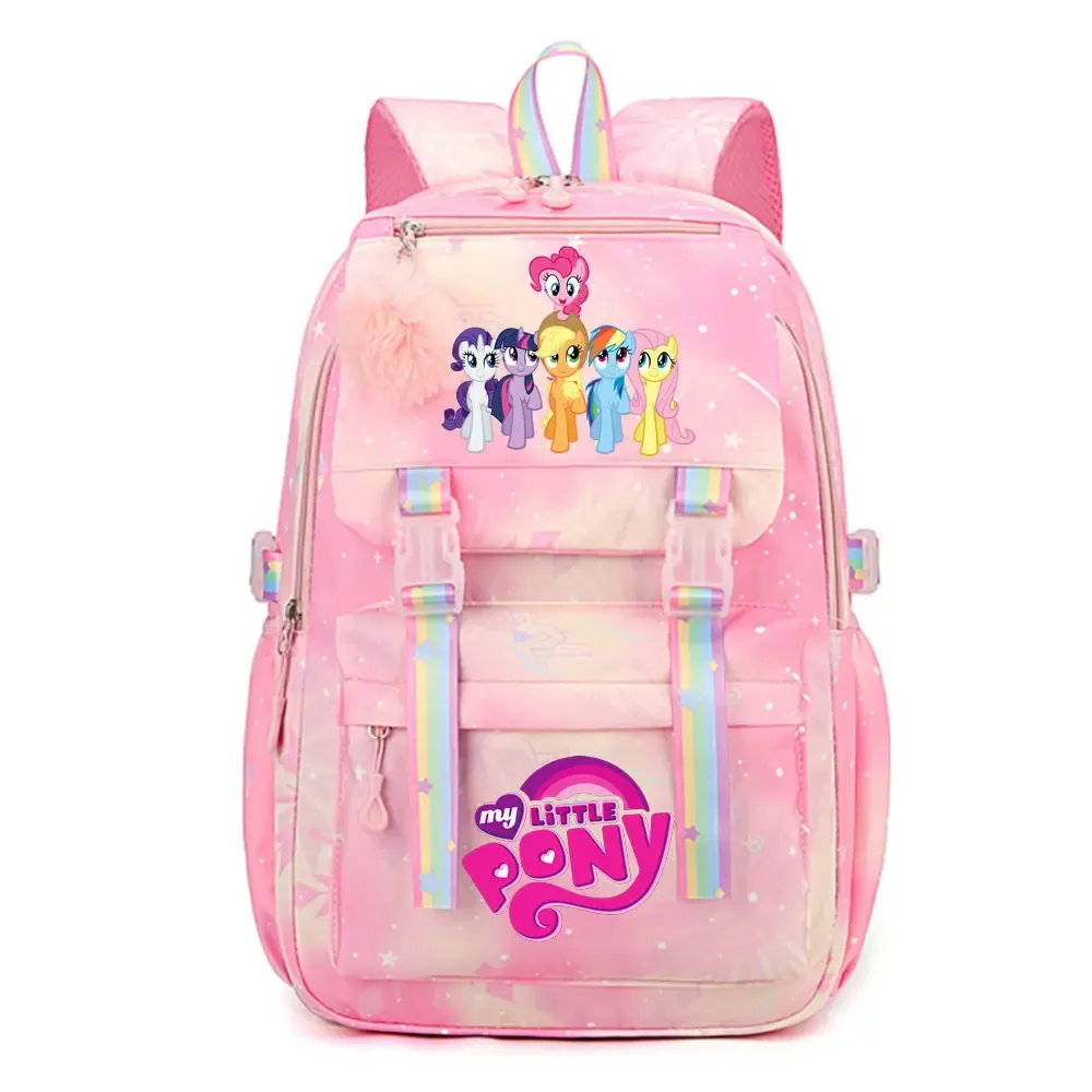 my little pony sac à dos imperméable de grande capacité pour femmes et filles, sac à dos léger pour l'école, sac à dos de voyage décontracté