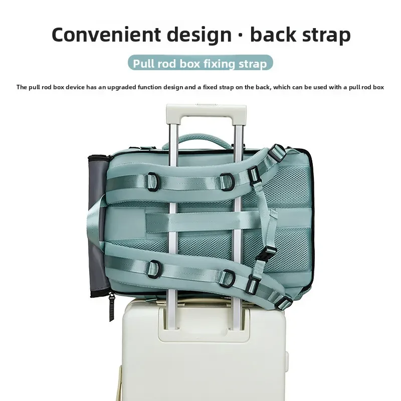 sac à dos de voyage de grande capacité, sac à bagages léger multifonctionnel pour femmes et hommes, sac à main et à bandoulière