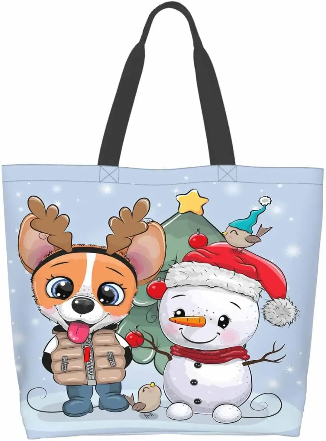sac fourre-tout bonhomme en pain d'épice pour femme, sac à main de noël, sac à provisions, sac cadeau de plage, travail en plein air, canne en bonbon