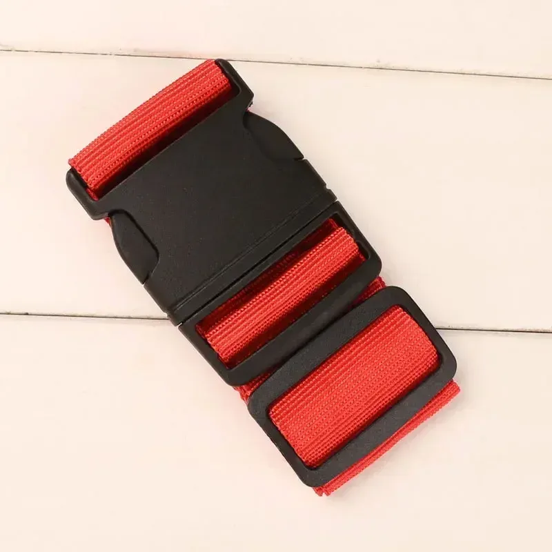 sangle de bagage réglable de 2m, 1 pièce, ceinture croisée, emballage valise de voyage, sangle à boucle de verrouillage en nylon, ceintures de bagages, accessoires de sac de camping