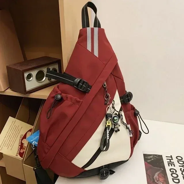 sac à dos de dehors hip hop pour homme et femme, multifonction, étanche, voyage, école, à bandoulière, poitrine, nouvelle collection