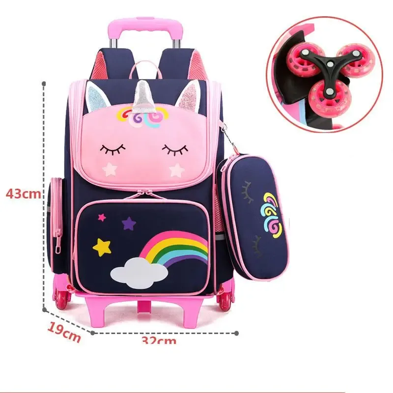 sac à dos à roulettes pour enfants, sac à roulettes, sacs à roulettes pour filles, sac à dos à roulettes pour filles