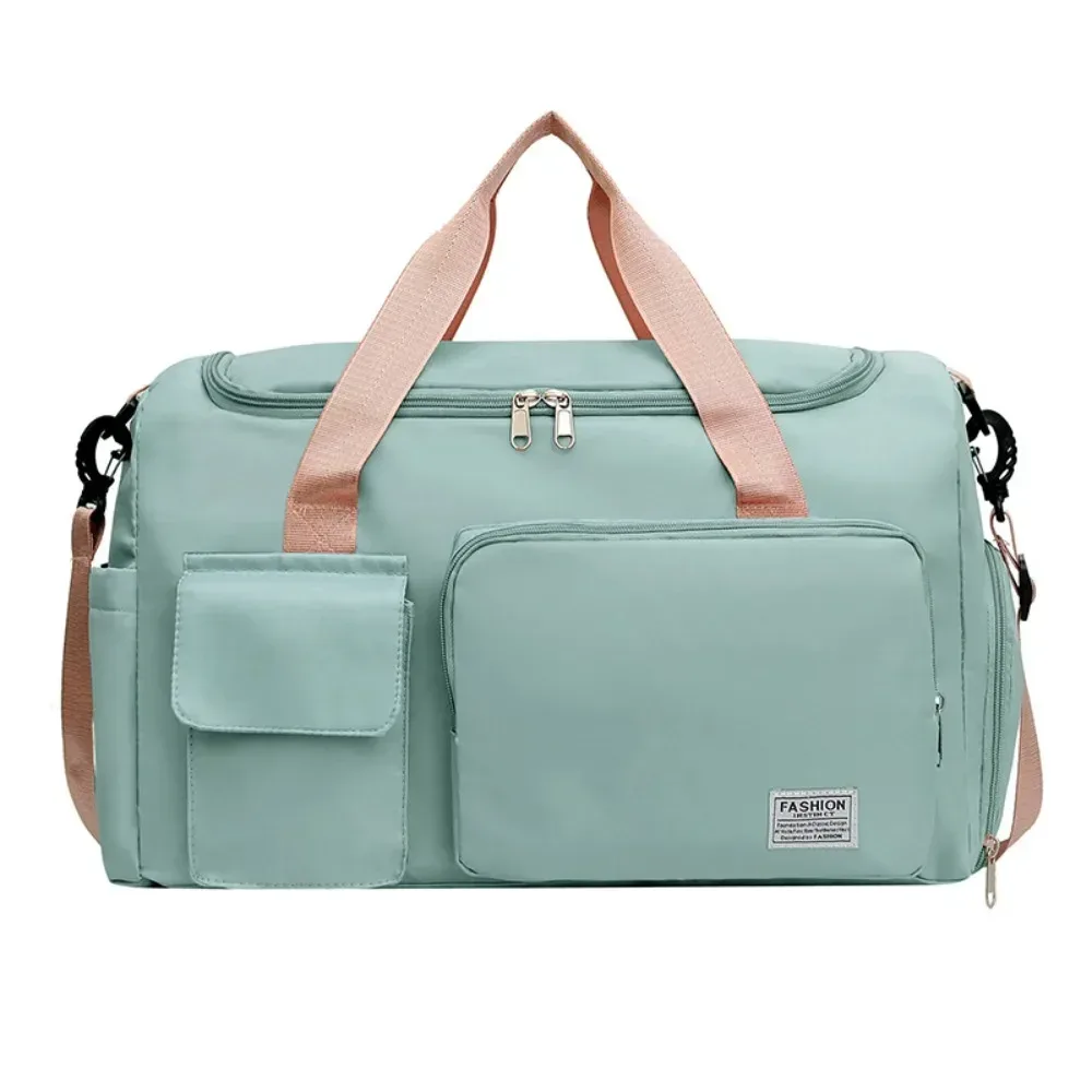 sac de voyage oxford pliable multifonctionnel en nylon, sac de sport multicouche avec compartiment à chaussures, sac à main de grande capacité
