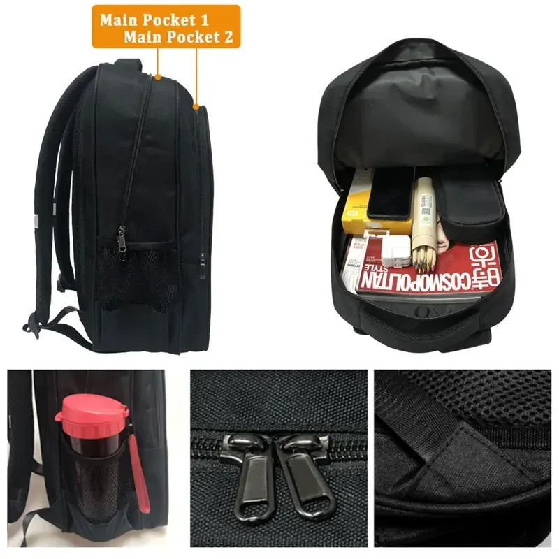 3 pièces/ensemble sacs à dos personnalisés adolescent garçons filles sacs à dos enfants cartable sac à déjeuner étui à crayons