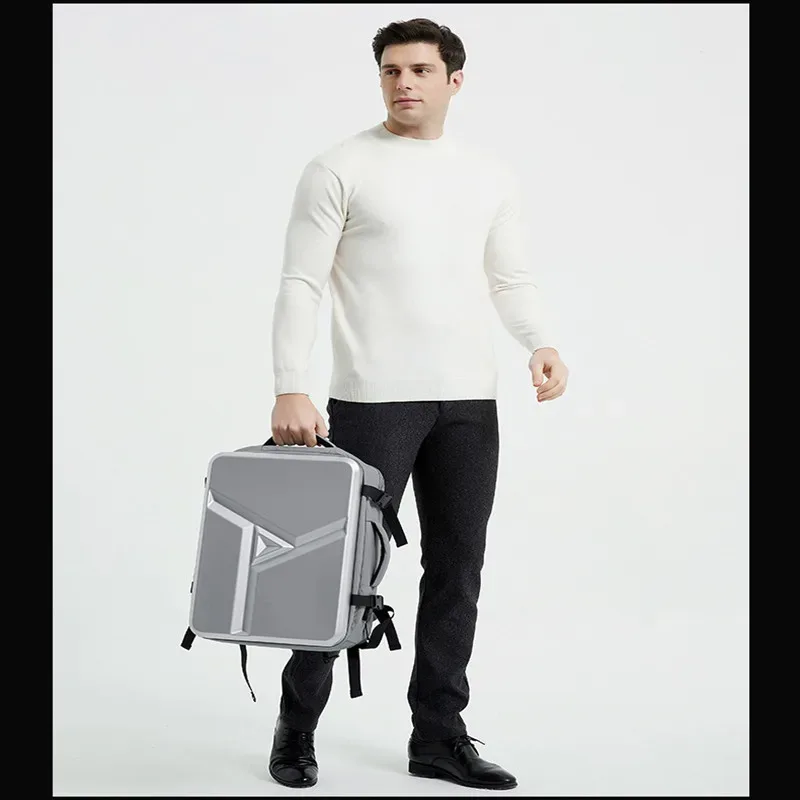 sac à dos à coque rigide de grande capacité pour hommes, sac d'extension d'affaires usb, sac d'ordinateur 17 p