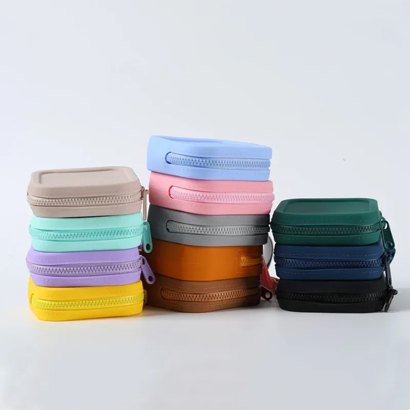 sac de rangement cosmétique carré en silicone grande capacité, étui de voyage portable et étanche pour pinceaux de maquillage et cosmétiques