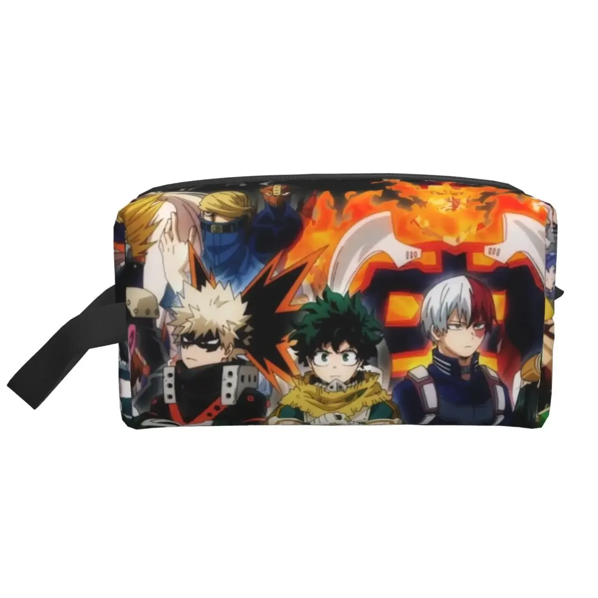 my hero academia – trousse de maquillage, organisateur de cosmétiques, trousse de toilette, trousse à cosmétiques pour femmes, trousse de beauté de voyage, trousse à crayons