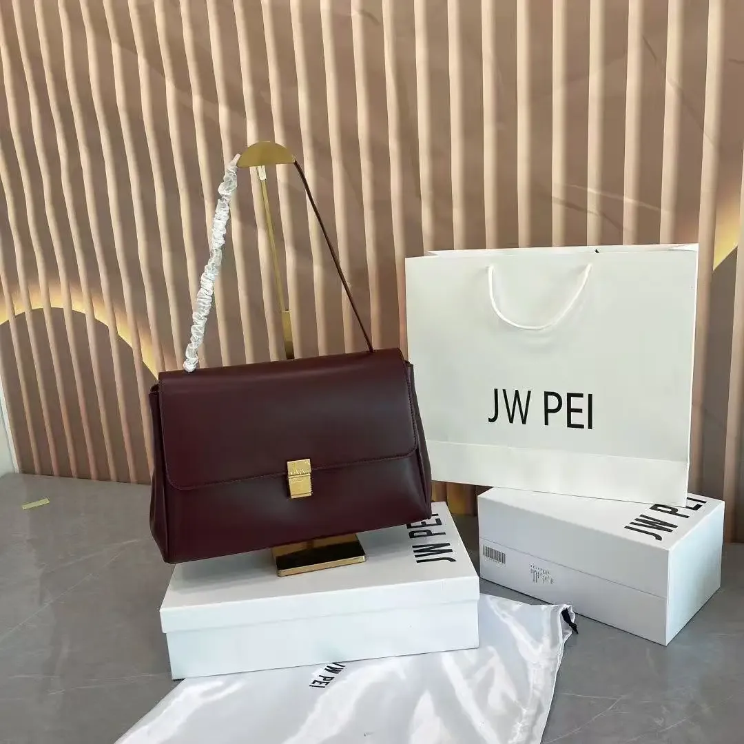 sac à main vintage en cuir véritable 2026jw pei, sac à bandoulière à rabat avec fermoir pour femme