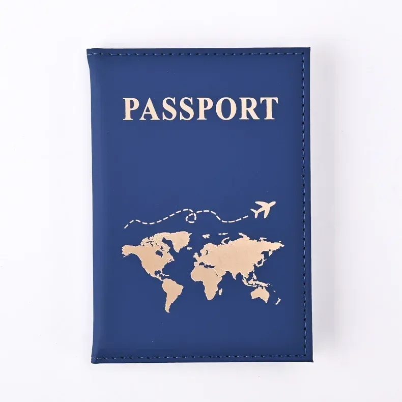 portefeuille de voyage en cuir pu pour passeport, organiseur de cartes, accessoires de voyage tendance pour femmes/hommes