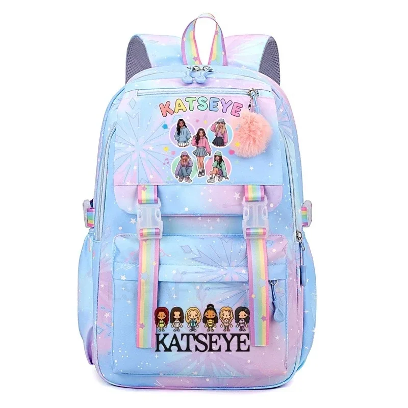 nouveau sac à dos katseye pour femme, grande capacité, sac à dos d'université tendance, sacs d'école pour ordinateur portable, sacs de voyage pour filles, yk2