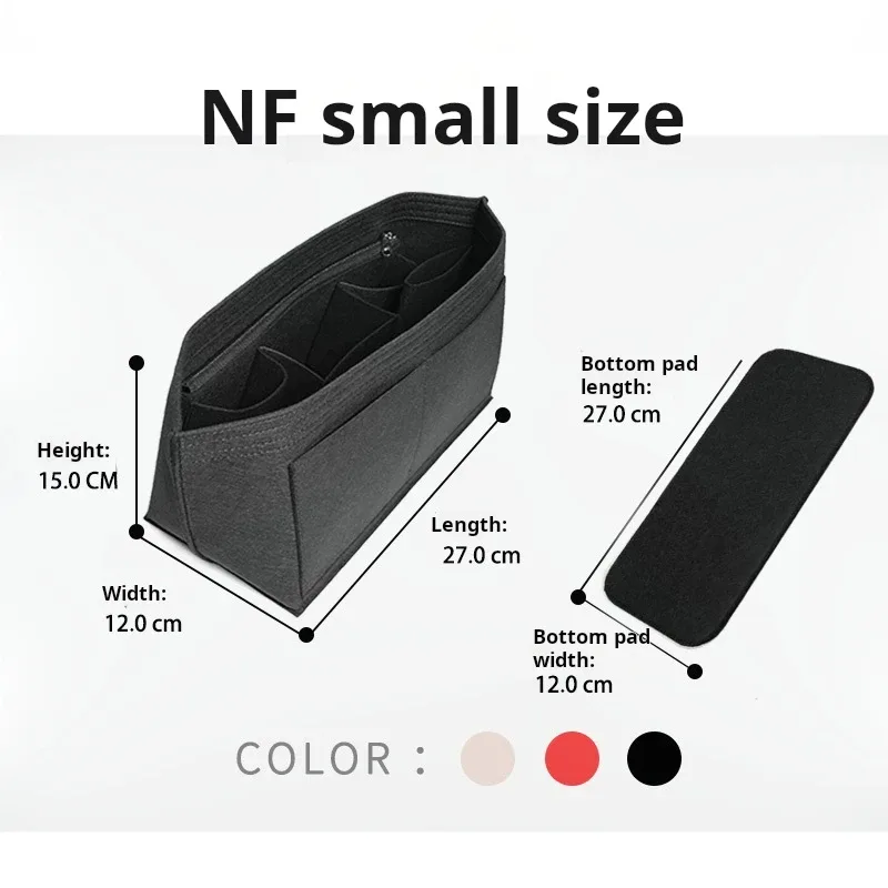 insert organisateur de sac à main pour sacs à main, organisateur de sac en feutre pour fourre-tout et sac à main, insert organisateur de sac fourre-tout, pour lv neverfull
