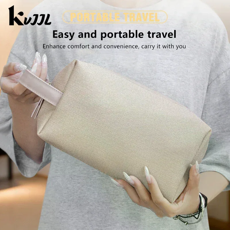 Sac à main simple et tendance de grande capacité, trousse de maquillage portable, sac de rangement pour articles de toilette de voyage, sacs cosmétiques imperméables, organisateur