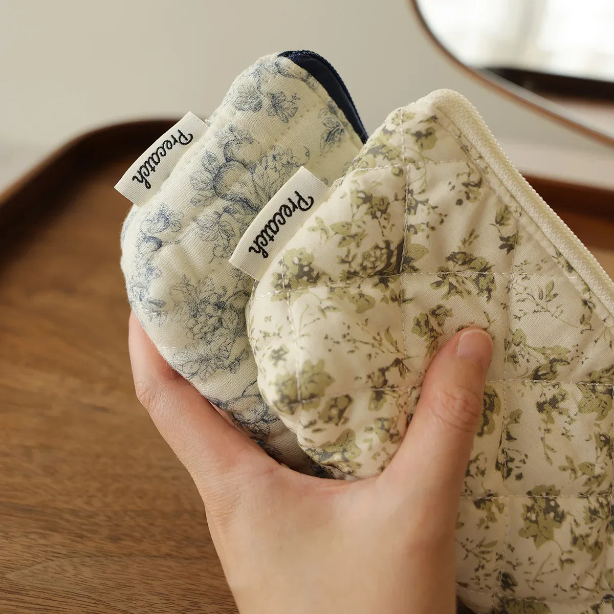 sac de rangement multifonctionnel en tissu pour trompettes, trousse à stylos, sac wenqian, trousse portable multifonction pour crayons à sourcils et pinceaux de maquillage