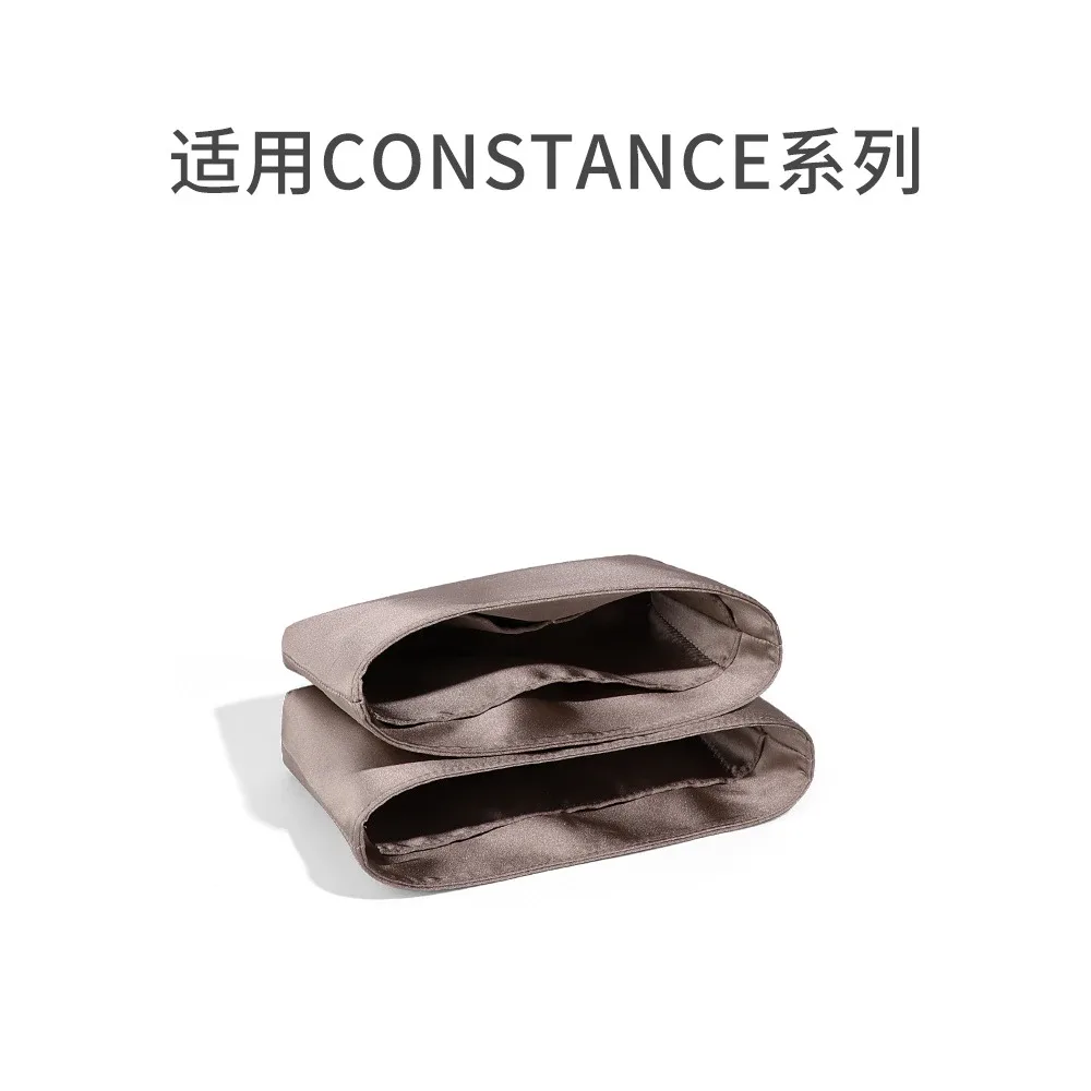 organisateur de sac de haute qualité pour hermes constance, sac de rangement intérieur en satin d'acétate, sac à cosmétiques, sac de doublure, sac de support