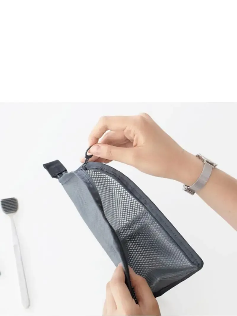 sac à cosmétiques en maille eva pour femmes, sac de rangement de voyage, organisateur de maquillage, pochette de maquillage portable, petite et grande trousse de toilette, étui de beauté