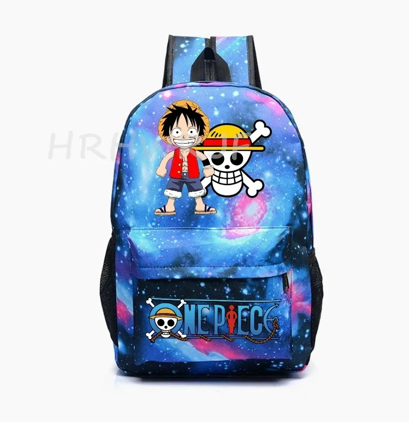 sac à dos one piece monkey d luffy pour adolescents, sac à dos en nylon pour filles, sac à dos mignon pour femmes, sac à dos pour ordinateur portable, sac de voyage, sac à dos de grande capacité, unisexe