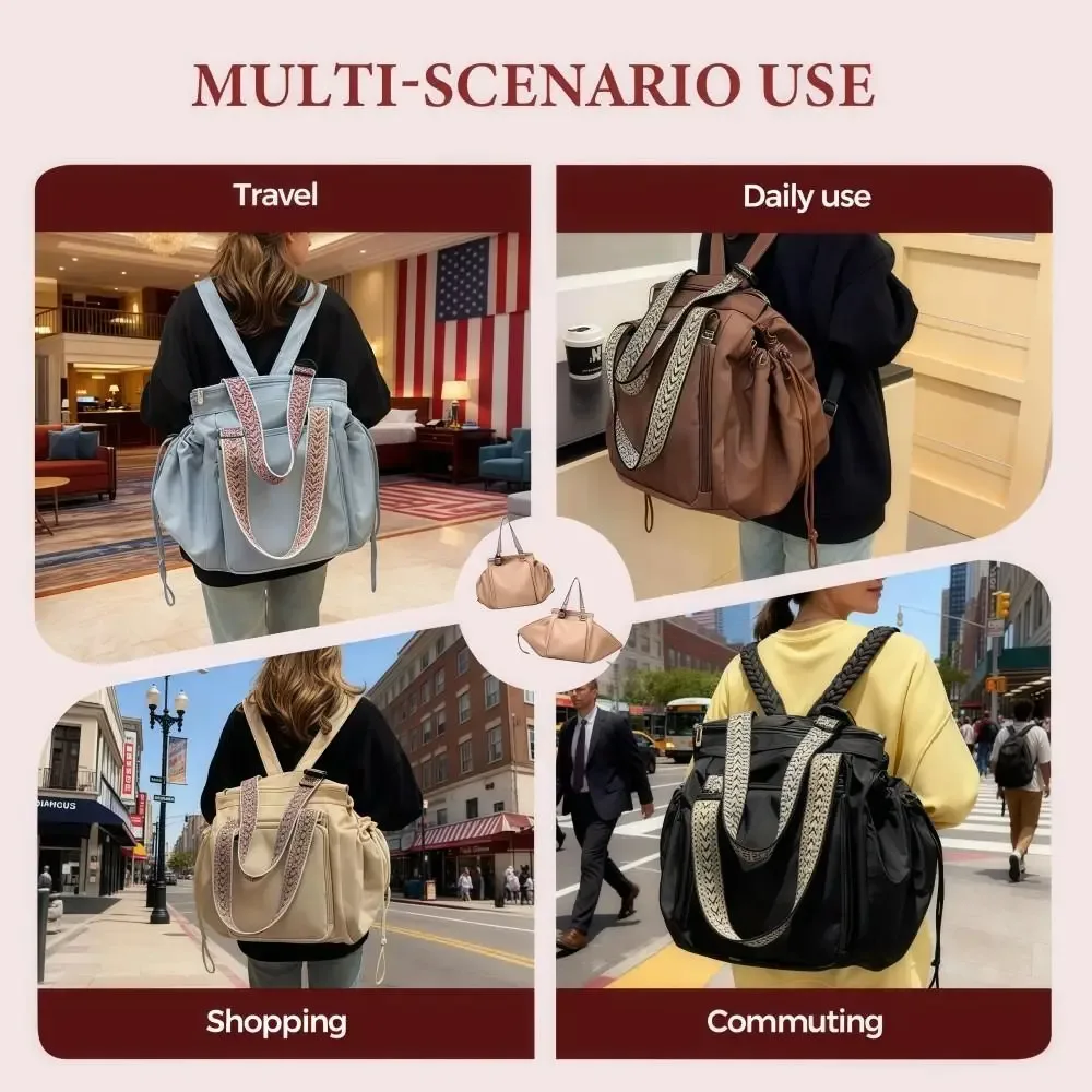 sac de rangement de voyage grande capacité léger multifonctionnel pour maman, sac à dos de sortie avec conception berceau, sac fourre-tout imperméable
