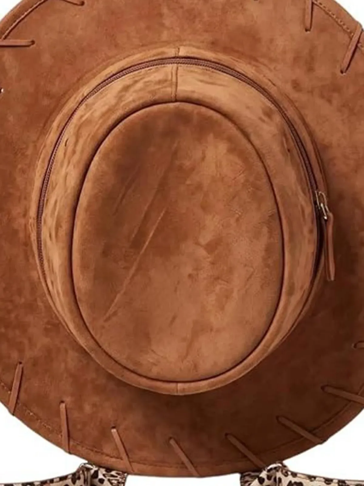 sac à dos en forme de chapeau de cowgirl occidental pour femme, bretelles réglables à imprimé léopard, sac décontracté pour la vie quotidienne, halloween, cosplay