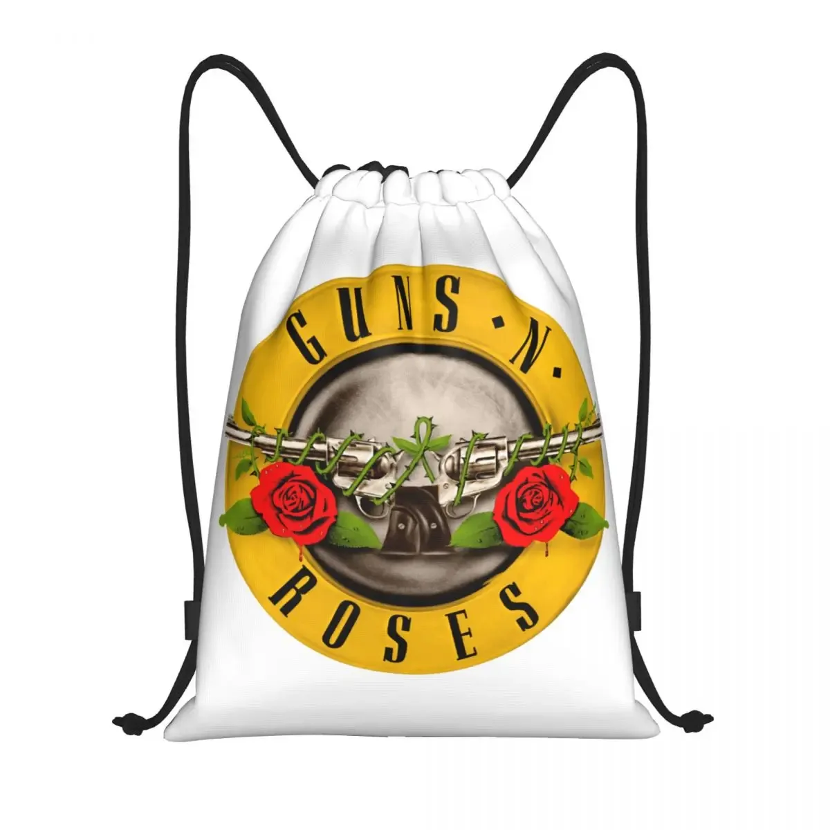hard rock band guns n roses sac à dos à cordon femmes hommes gym sport sac à dos portable balle logo sac à provisions sac