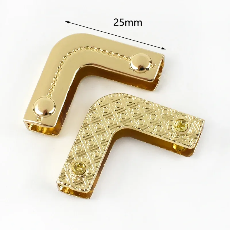 deepeel-boucles de protection des bords du sac à main, décoration d'angle de sac à bagages, fermoirs en métal, accessoires de quincaillerie de bricolage, 25mm, 35mm, 40mm, 45mm, 54mm, 5/10 pièces