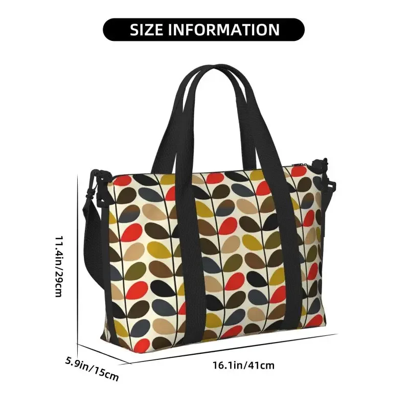 sacs de sport de voyage imperméables à tiges multiples, sac de week-end de nuit, sacs fourre-tout à main initiés pour le sport, le yoga, orla kiely folio