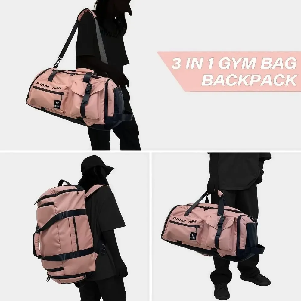 sac à dos de voyage 67l, grande capacité, sacs de camping 3 en 1, séparation sec/humide avec compartiment à chaussures, sac de sport unisexe