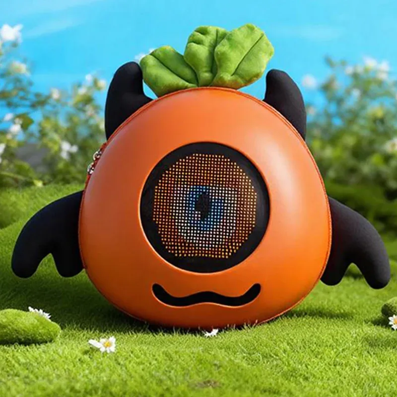 sac à dos scolaire imperméable intelligent à coque rigide pour enfants, forme d'animal, yeux led dynamiques, multifonctionnel pour garçons et filles