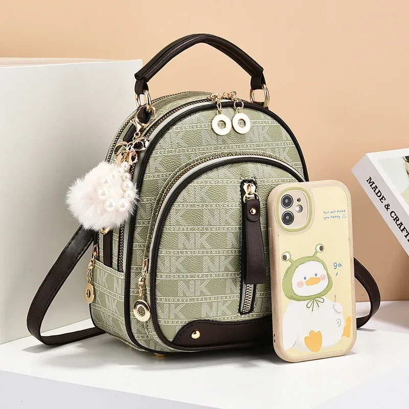 À la mode nouvelles femmes sac à dos en cuir souple lettre unique épaule sac à bandoulière urbain Simple sac à main classique polyvalent sac à main