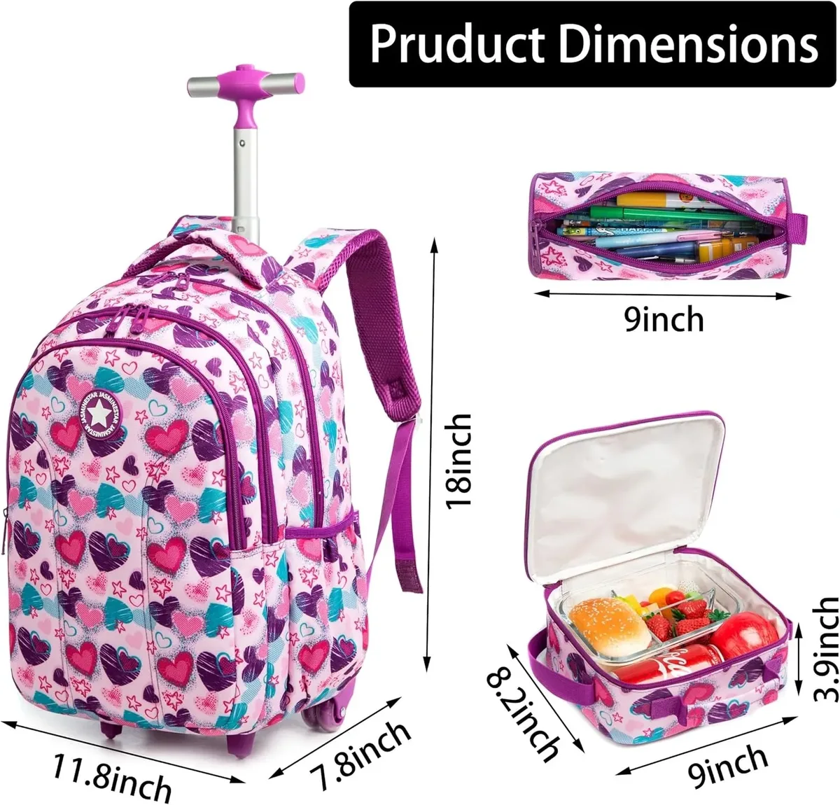 sac à dos à roulettes pour enfants sac à roulettes pour enfants sac à dos de chariot d'école pour garçons sac à dos roulant avec roues d'école fille