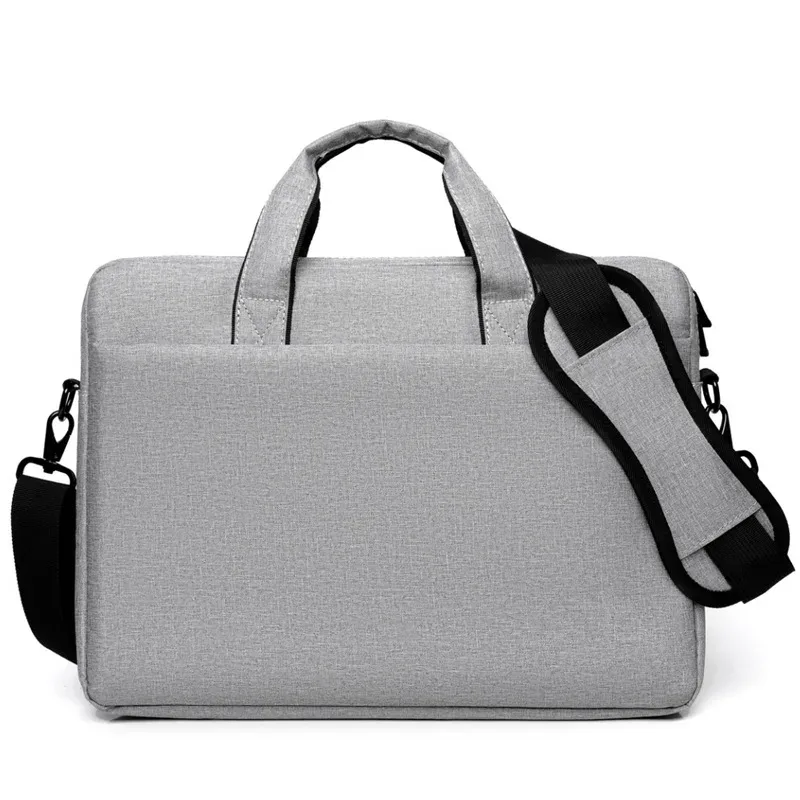 sac pour ordinateur portable 15.6 pouces résistant à l'eau, porte-documents d'affaires, sac à main pour hommes et femmes, porte-ordinateur de voyage au bureau