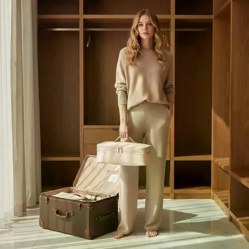 sac de voyage portable pour sèche-cheveux, grand rangement léger pour outils capillaires, idéal pour les vacances et les voyages d'affaires