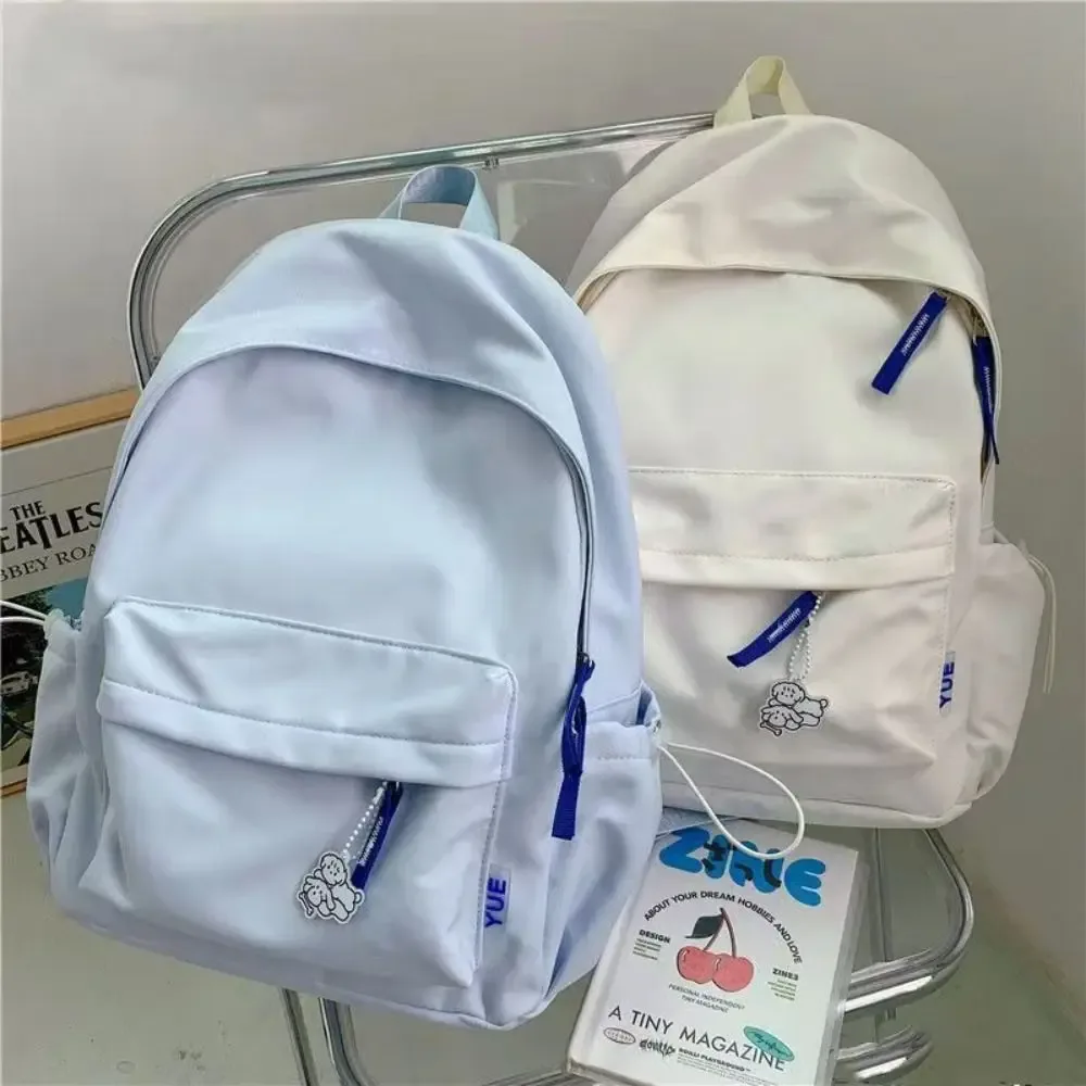 grande capacité décontracté mode sac à dos ultra-léger école ordinateur portable sac à dos fermeture éclair simple mignon étudiant sac d'école pour filles garçons